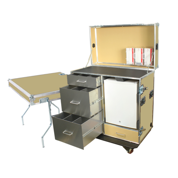 42-Workstation-with-3-Drawers,-Table-and-Refrigerator -- (11-colors-available)-MW-42R