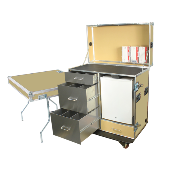 42-Workstation-with-3-Drawers,-Table-and-Refrigerator -- (11-colors-available)-MW-42R