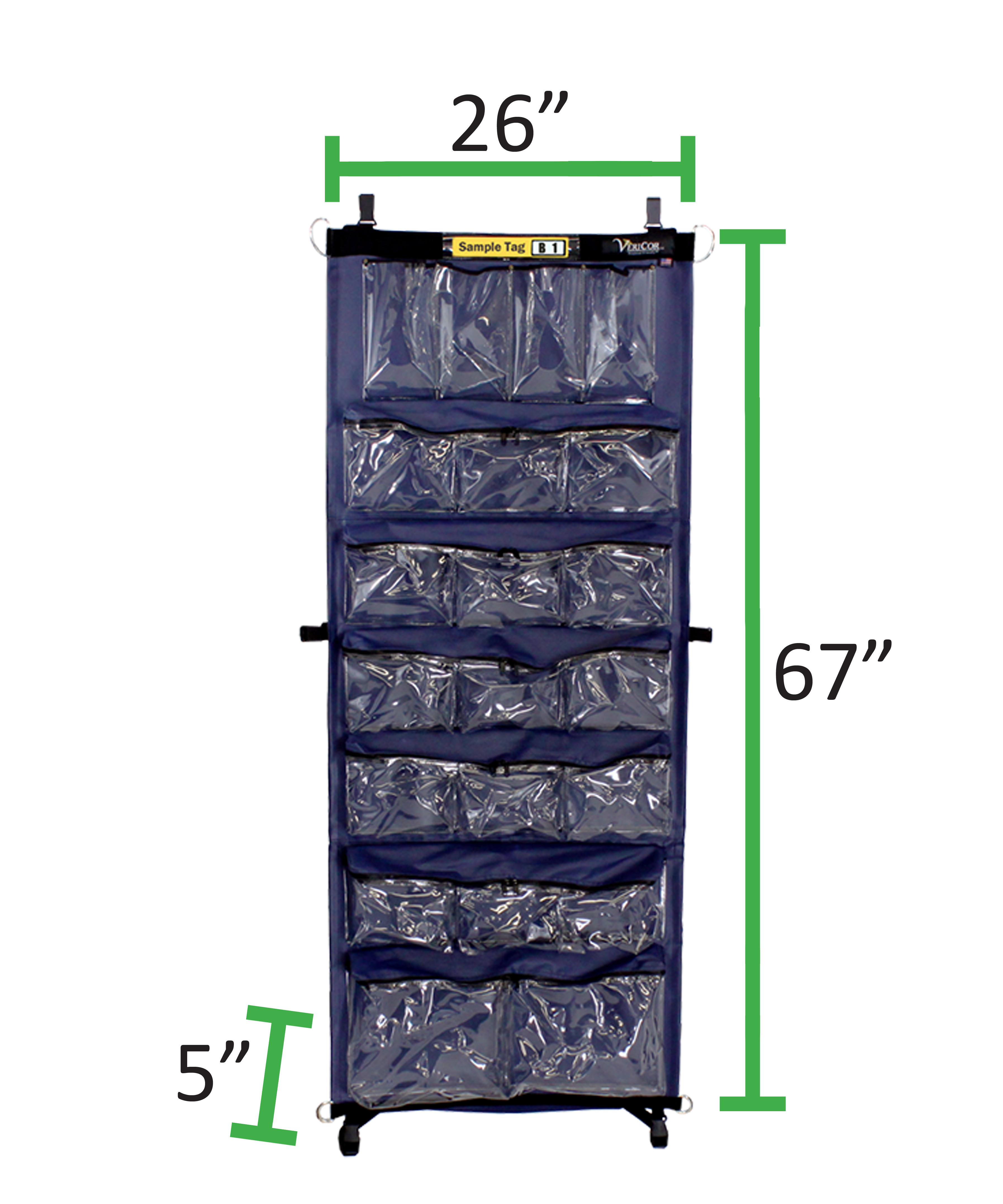 Upright Medical Organizer Dimensions - MC-UMO