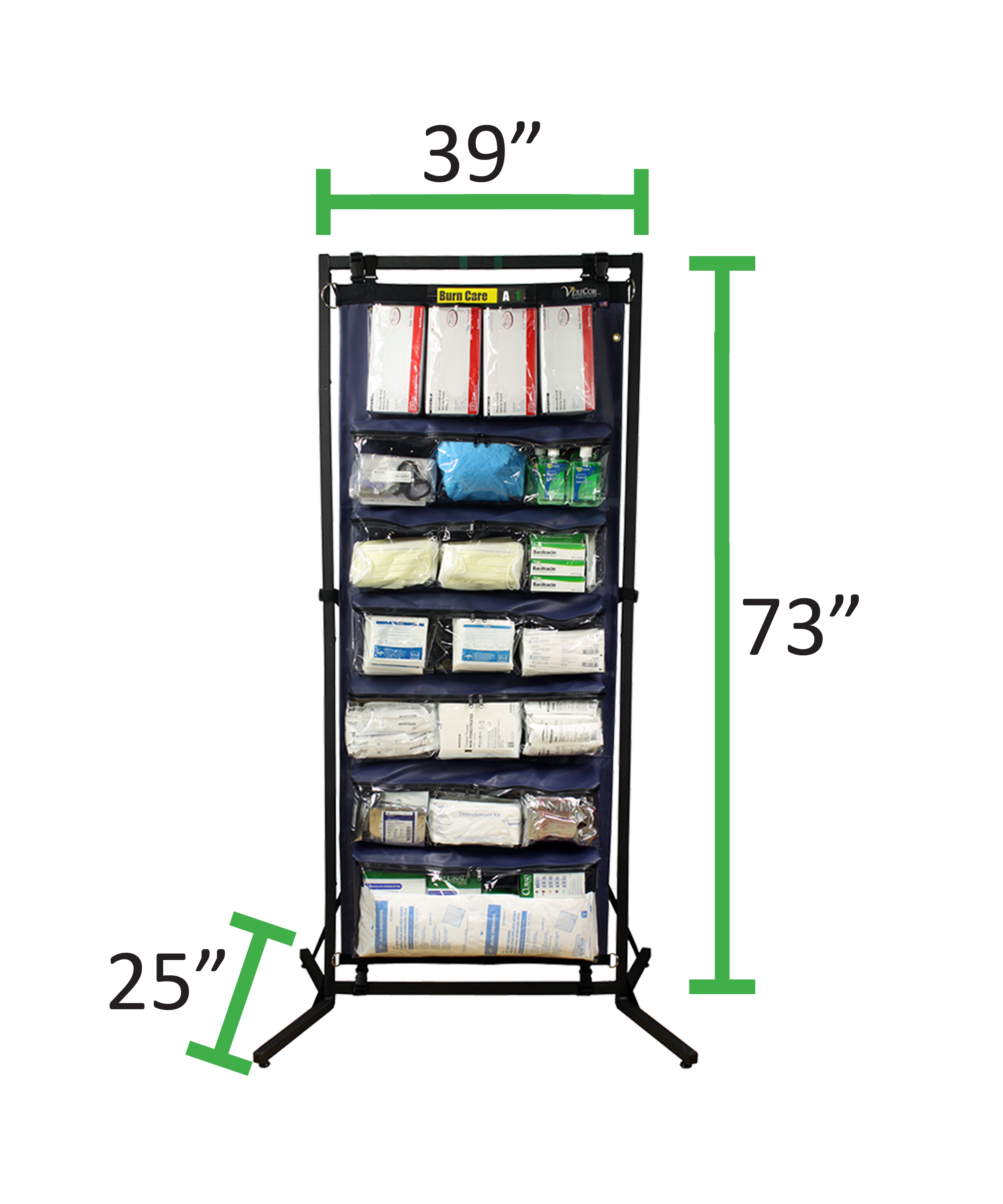 Burn Care MedKit Dimensions - MK-BC