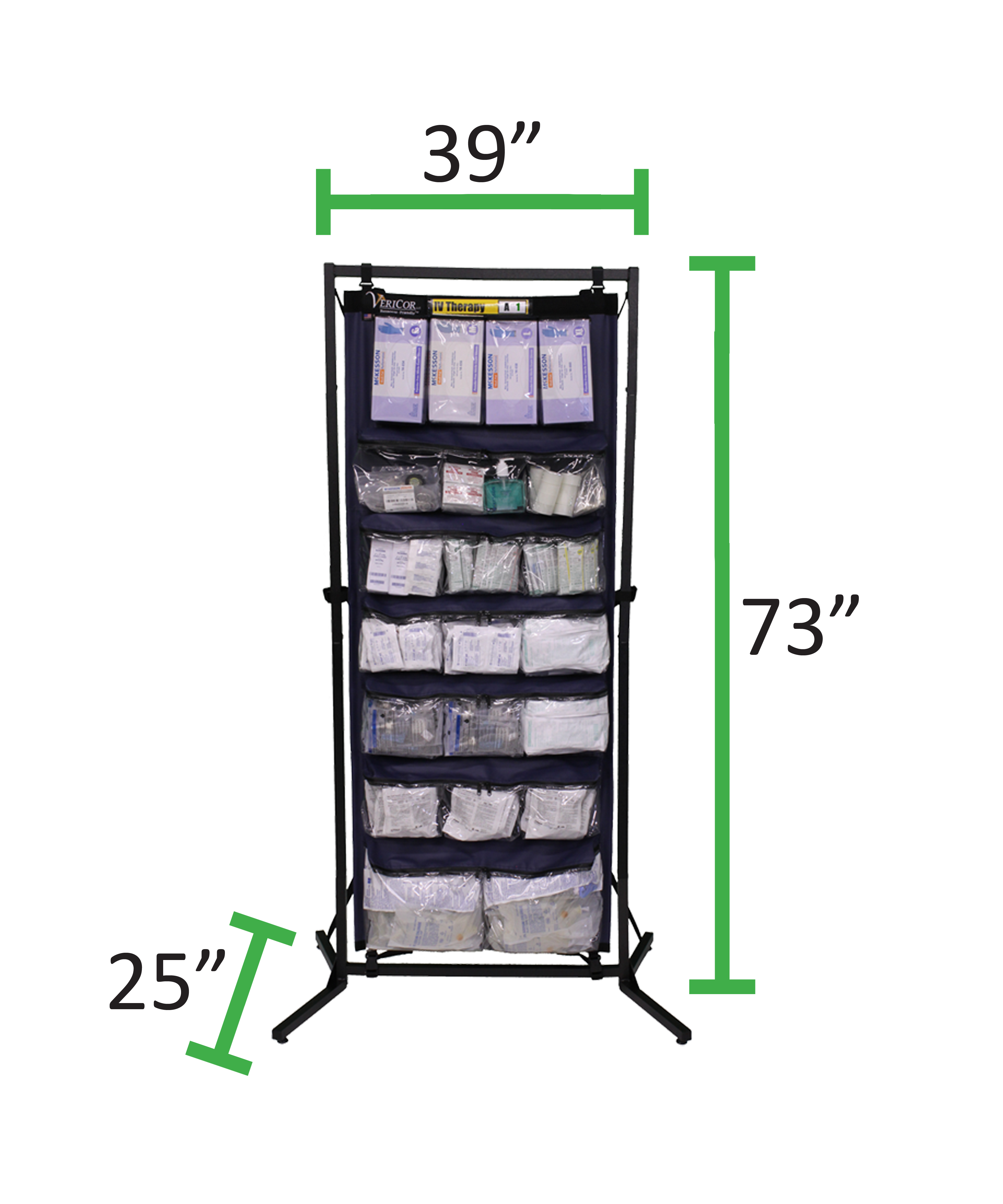 Intravenous Therapy with Closed System IV Catheters MedKit Dimensions - MK-ITC