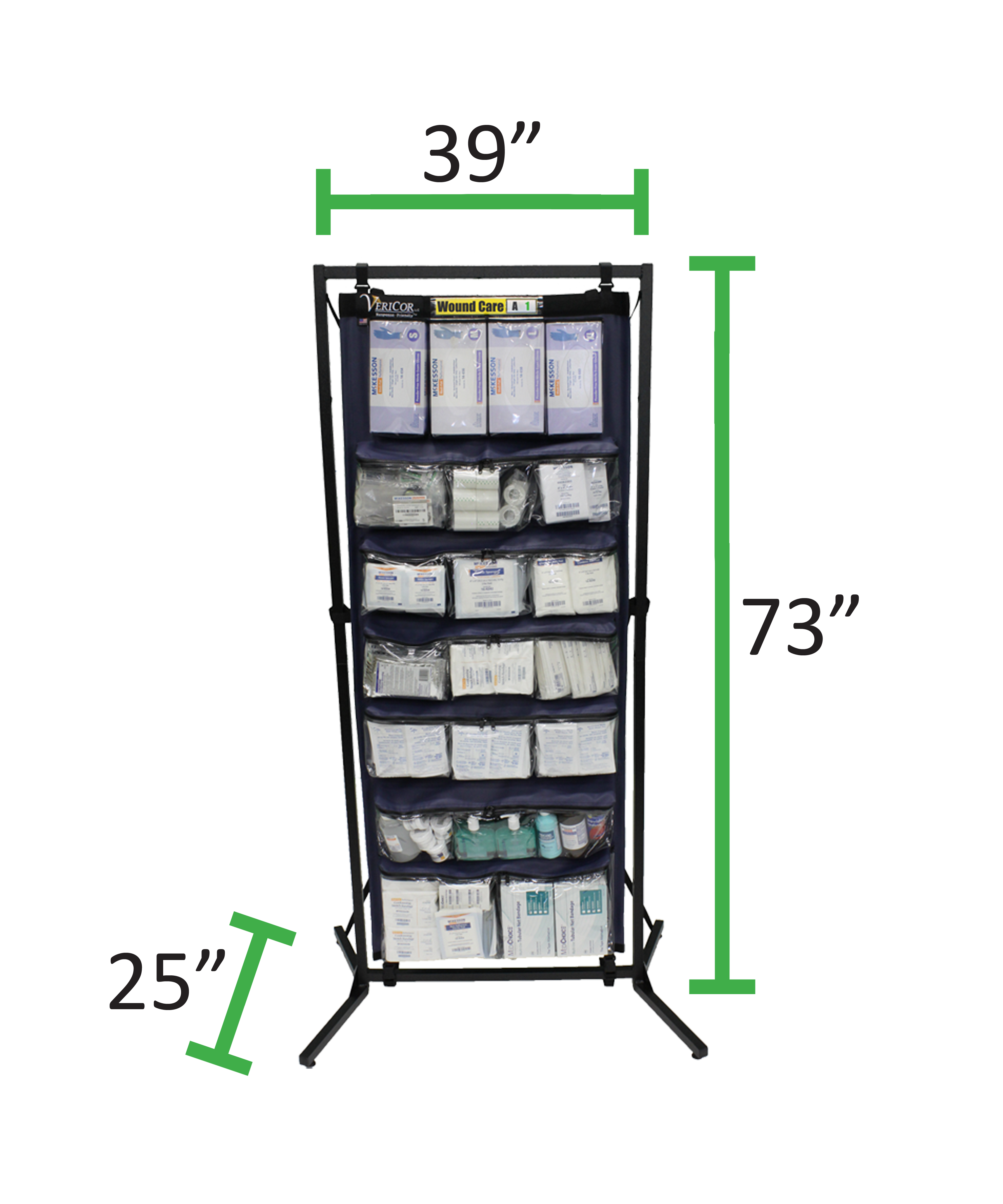 Wound Care MedKit Dimensions - MK-WC