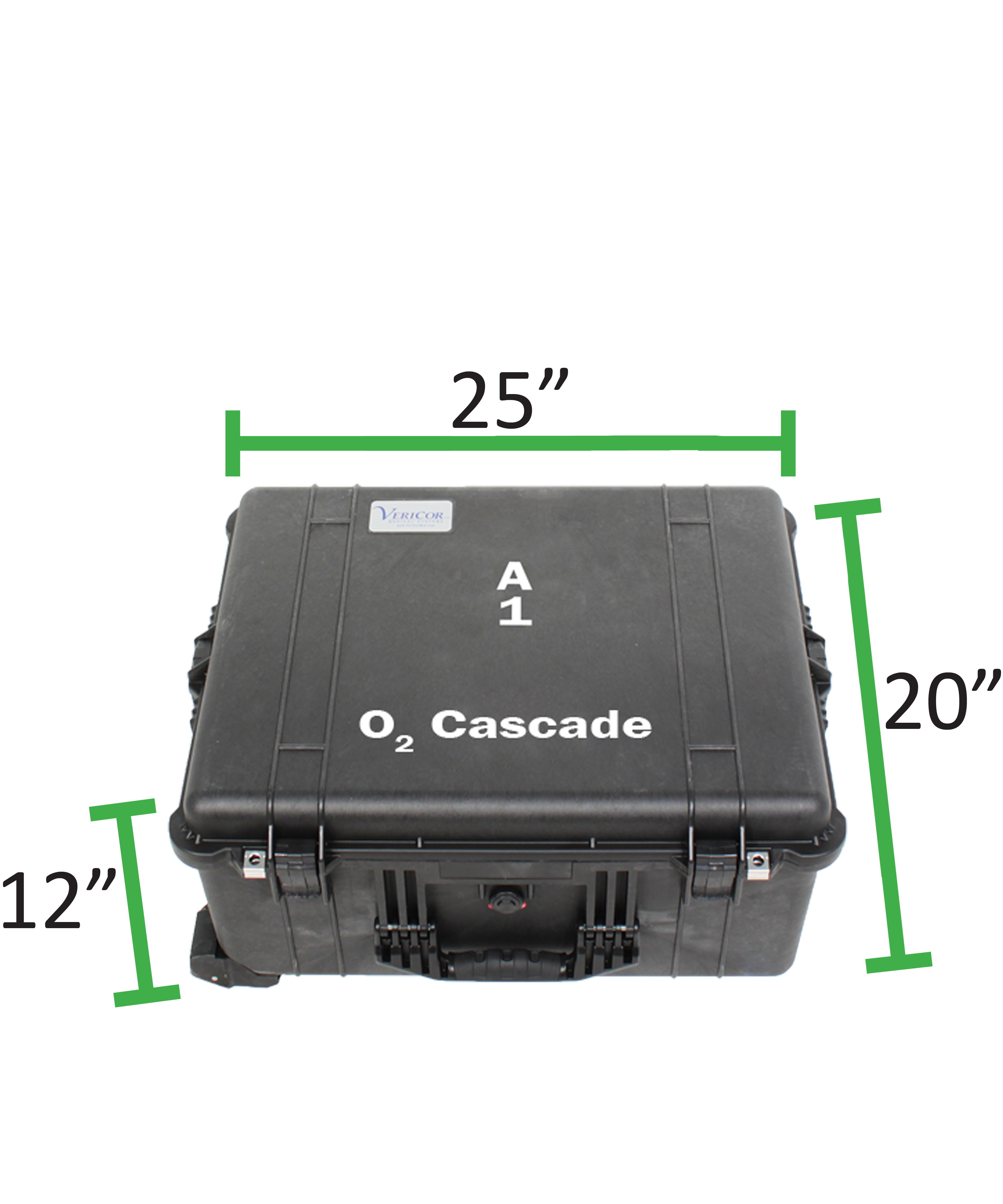 Oxygen Cascade Kit Dimensions - SS-OCK