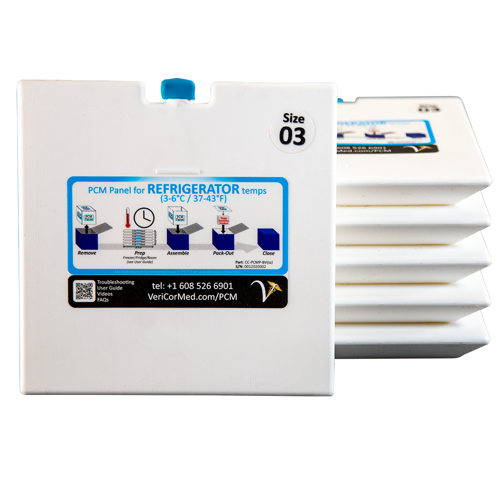 Lab Freezer Temps PCM System for Cool Cube™ 03 (6 Panels) - VeriCor, LLC