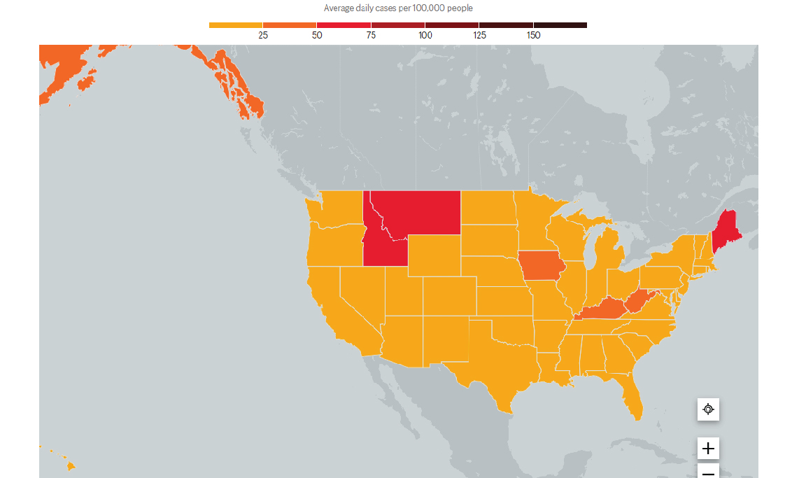 U.S. COVID-19 Map & Trends