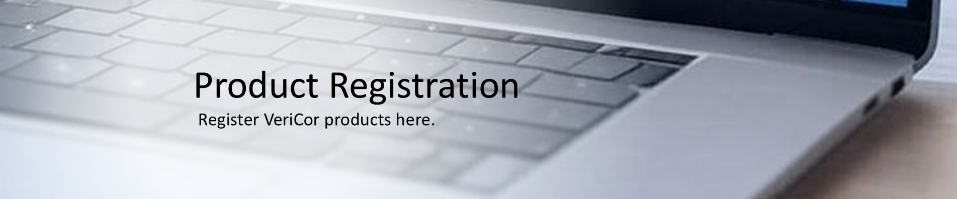 Product Registration header