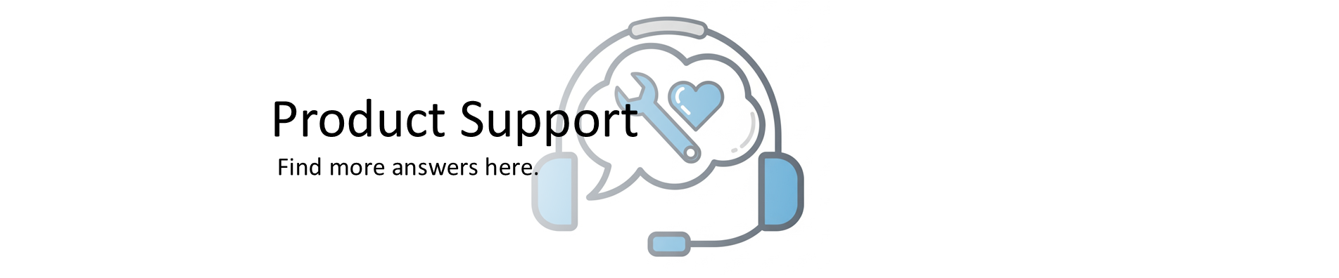 Product Support header