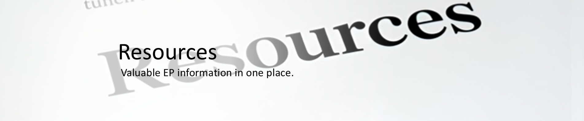 Resources header