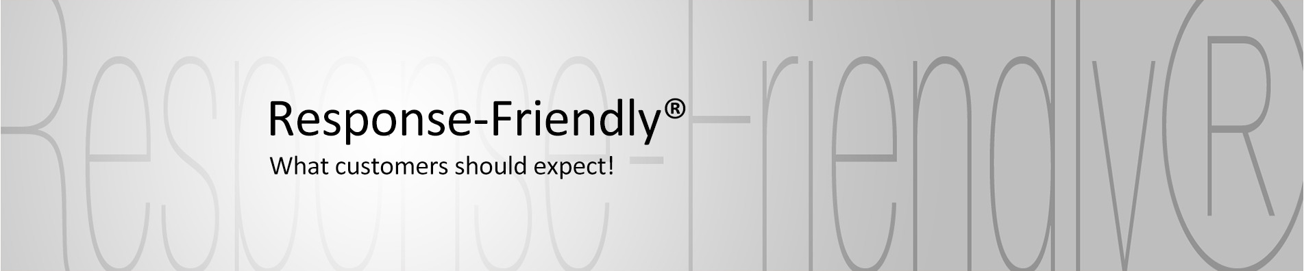 Response-Friendly® header Response-Friendly® header
